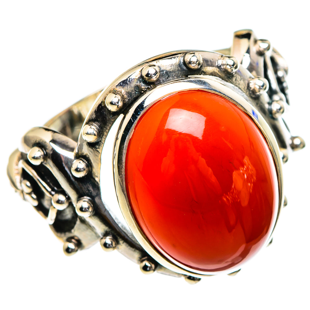 Red Onyx Rings handcrafted by Anasilvercos - RING85599