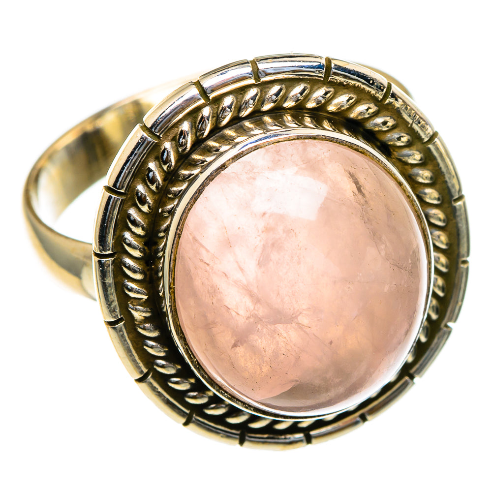 Rose Quartz Rings handcrafted by Anasilvercos - RING85605