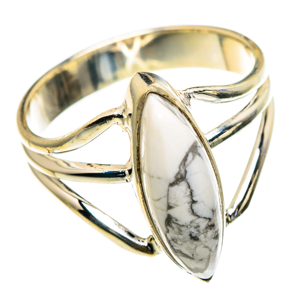 Howlite Rings handcrafted by Anasilvercos - RING85618