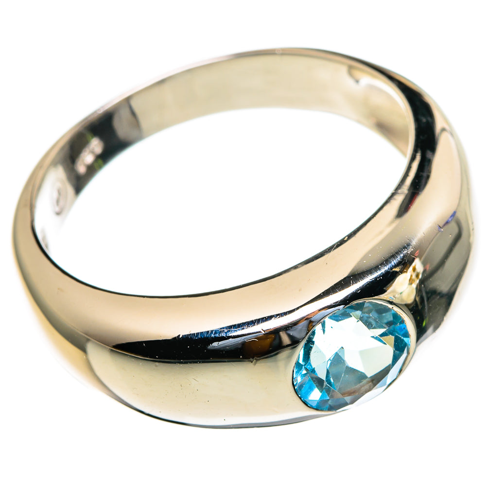 Blue Topaz Rings handcrafted by Anasilvercos - RING85625