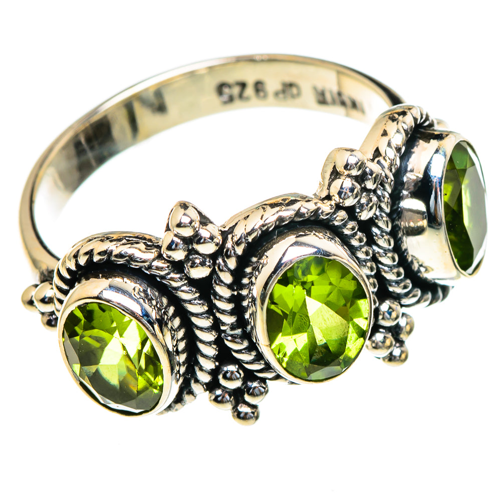 Peridot Rings handcrafted by Anasilvercos - RING85637