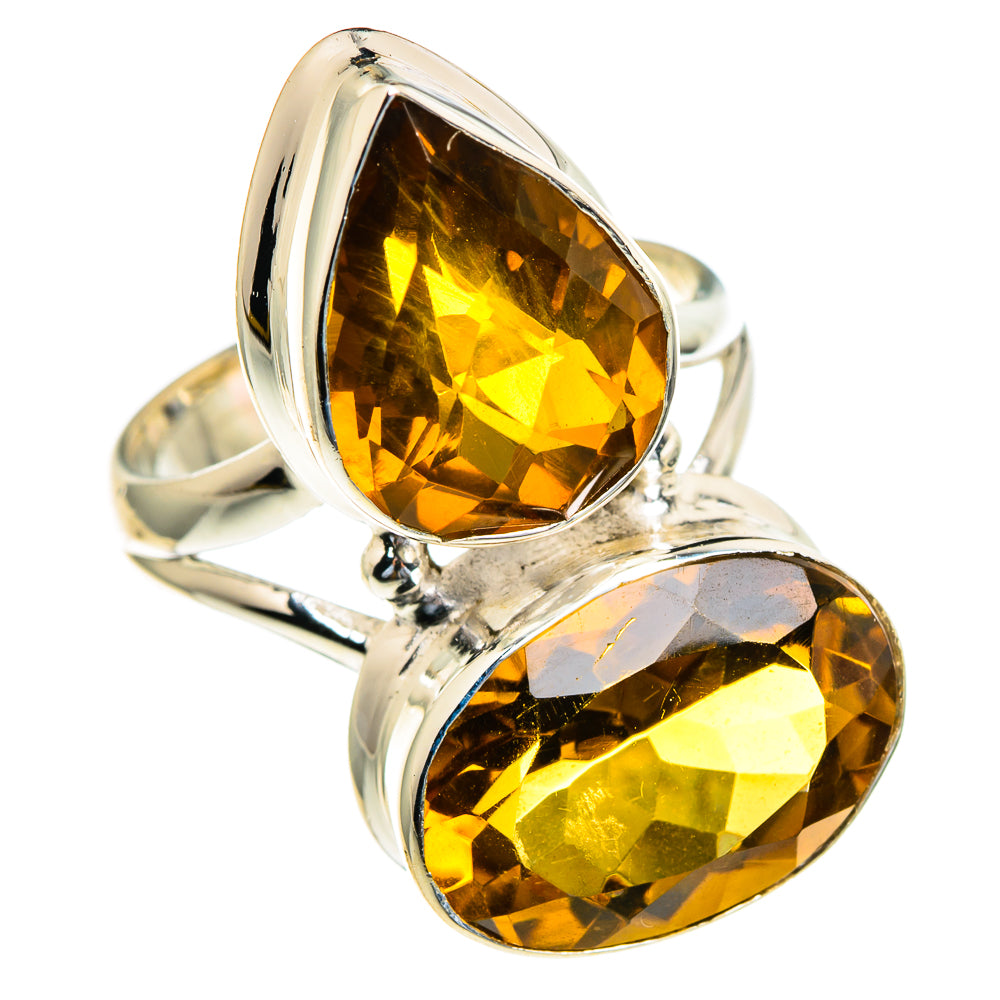 Mandarin Citrine Rings handcrafted by Anasilvercos - RING85647