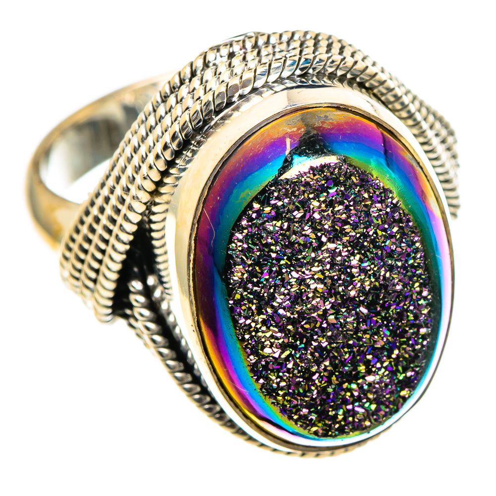 Titanium Druzy Rings handcrafted by Anasilvercos - RING85658