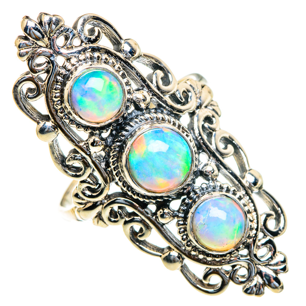 Ethiopian Opal Rings handcrafted by Anasilvercos - RING85687