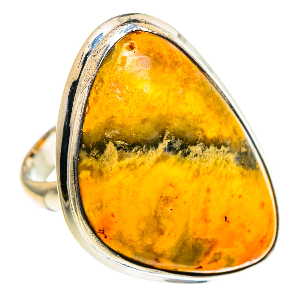 Bumble Bee Jasper Rings handcrafted by Anasilvercos - RING85689