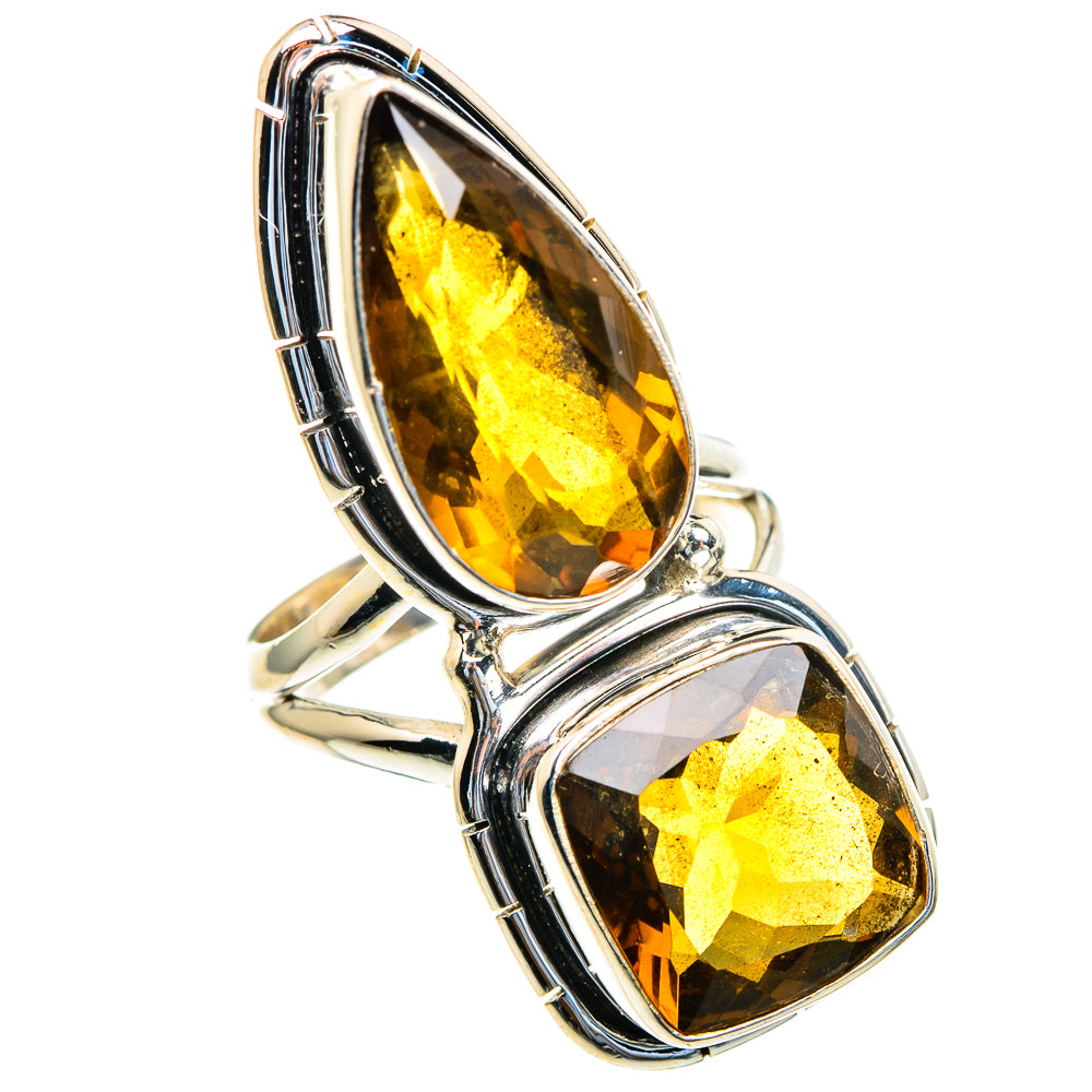 Mandarin Citrine Rings handcrafted by Anasilvercos - RING85701