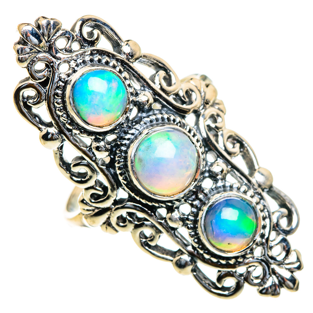 Ethiopian Opal Rings handcrafted by Anasilvercos - RING85707