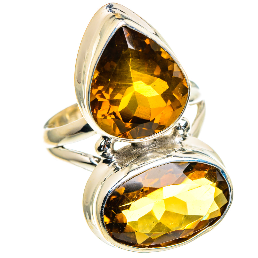 Mandarin Citrine Rings handcrafted by Anasilvercos - RING85718