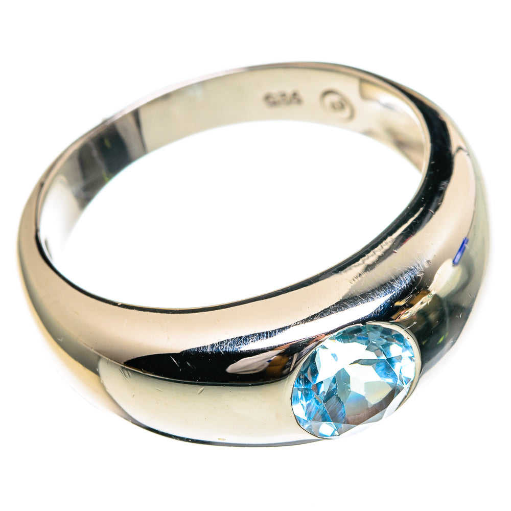 Blue Topaz Rings handcrafted by Anasilvercos - RING85723