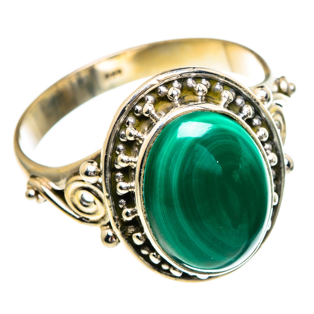 Malachite Rings handcrafted by Anasilvercos - RING85732