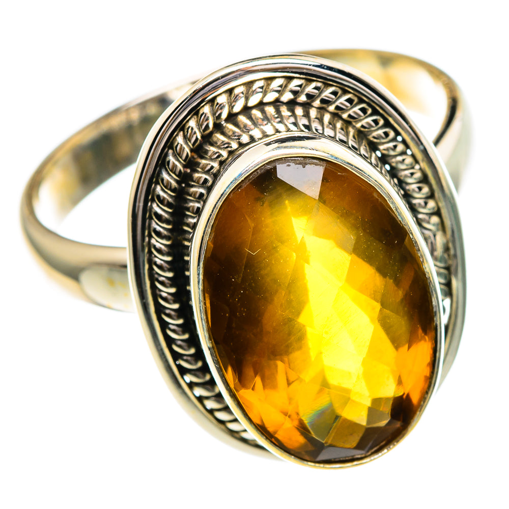 Mandarin Citrine Rings handcrafted by Anasilvercos - RING85736