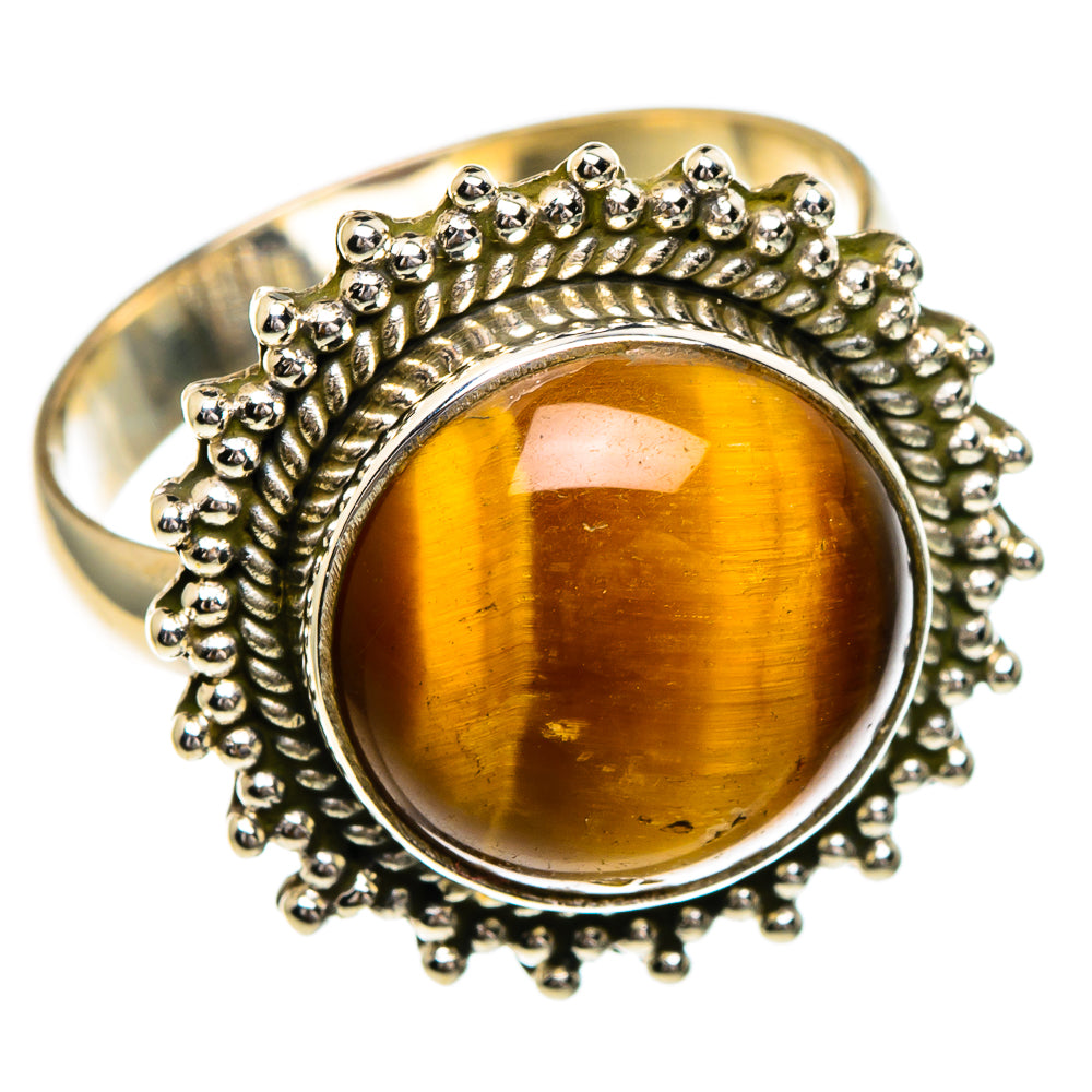 Tiger Eye Rings handcrafted by Anasilvercos - RING85737