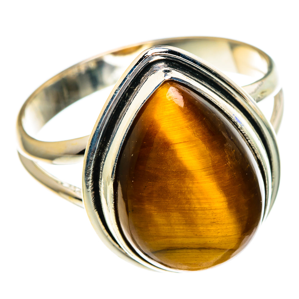 Tiger Eye Rings handcrafted by Anasilvercos - RING85738