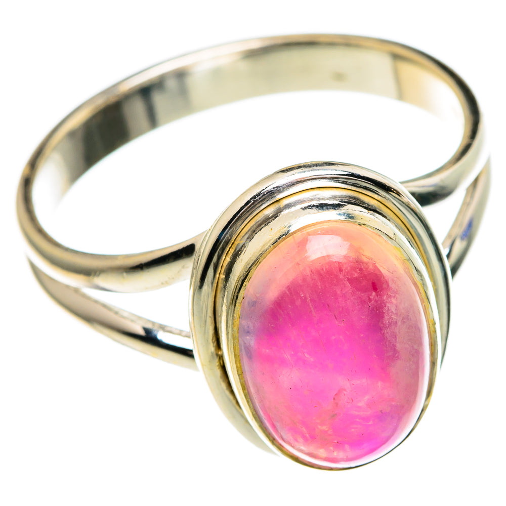Pink Moonstone Rings handcrafted by Anasilvercos - RING85741 - Photo 2