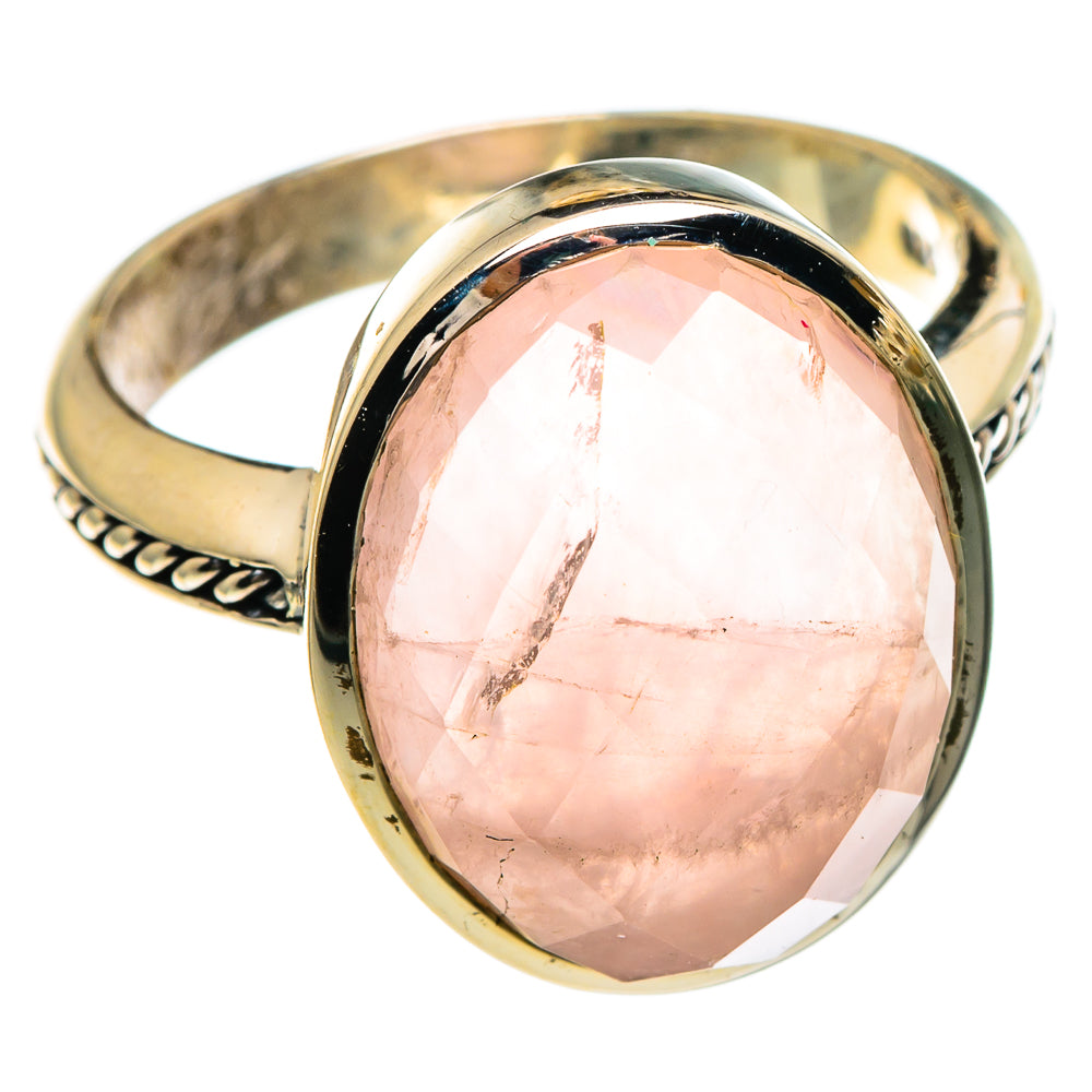 Rose Quartz Rings handcrafted by Anasilvercos - RING85742