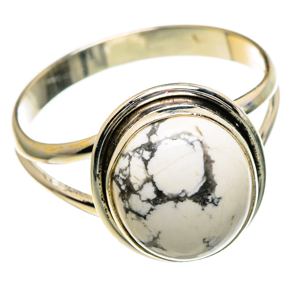 Howlite Rings handcrafted by Anasilvercos - RING85756