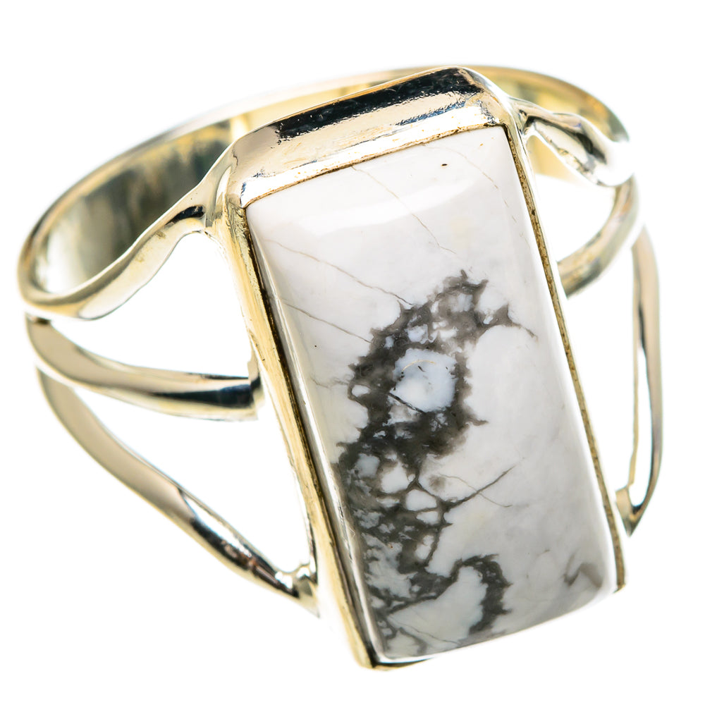 Howlite Rings handcrafted by Anasilvercos - RING85757