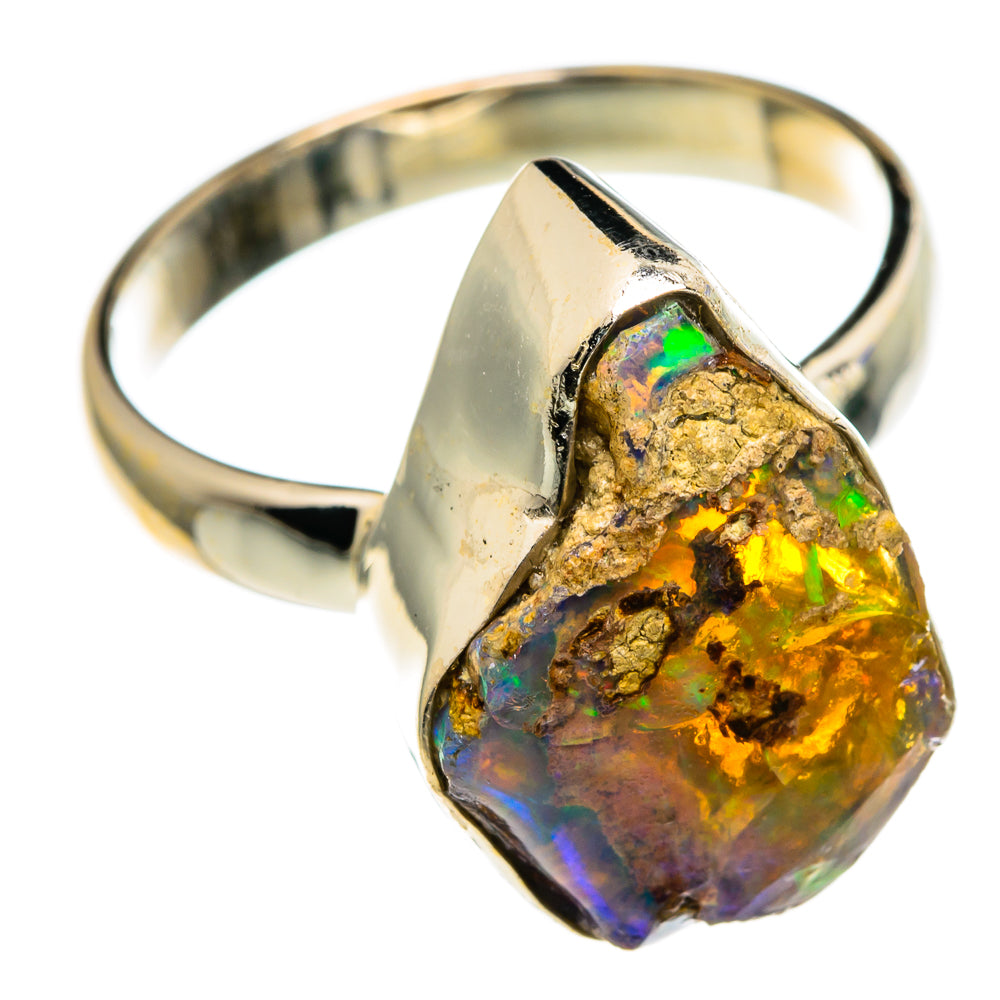 Ethiopian Opal Rings handcrafted by Anasilvercos - RING85761