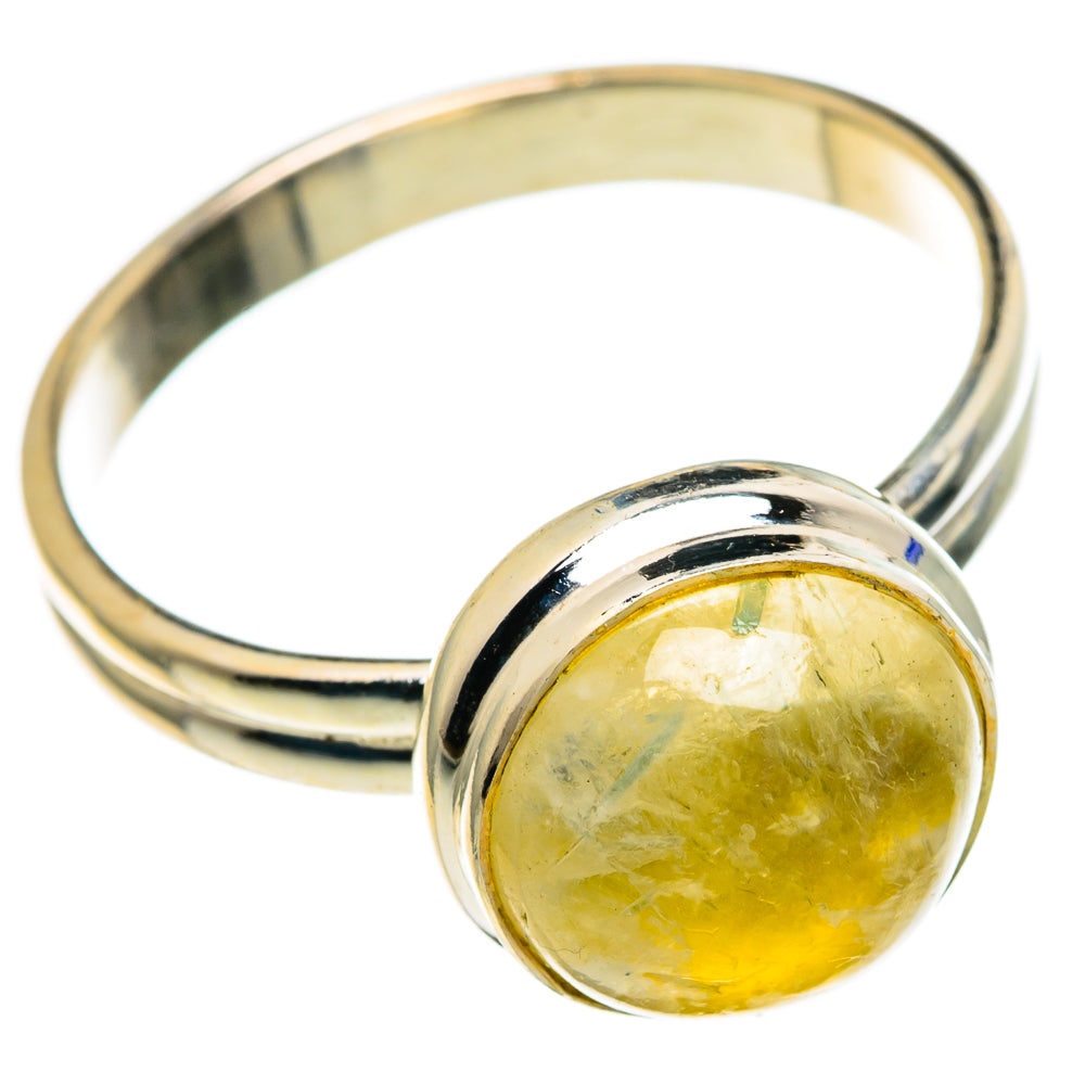 Yellow Moonstone Rings handcrafted by Anasilvercos - RING85762 - Photo 2
