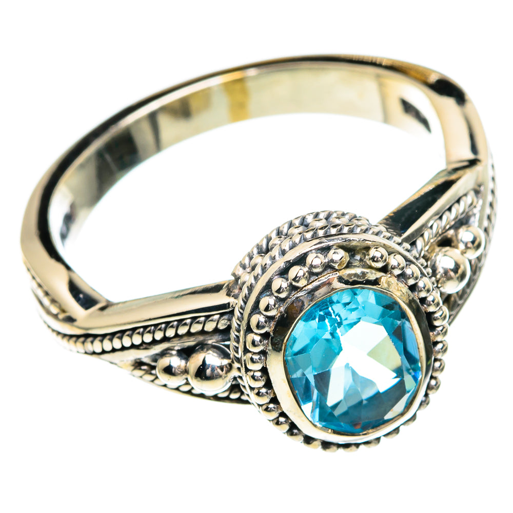 Blue Topaz Rings handcrafted by Anasilvercos - RING85770