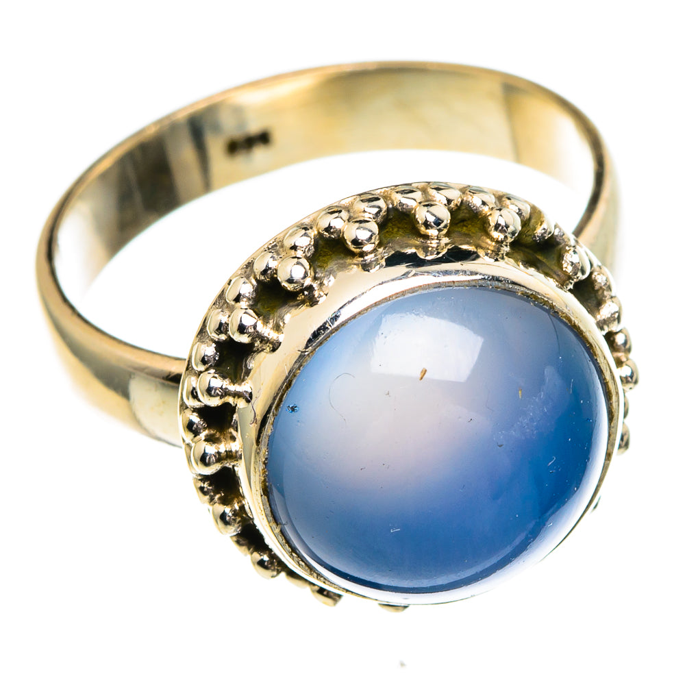 Aqua Chalcedony Rings handcrafted by Anasilvercos - RING85771