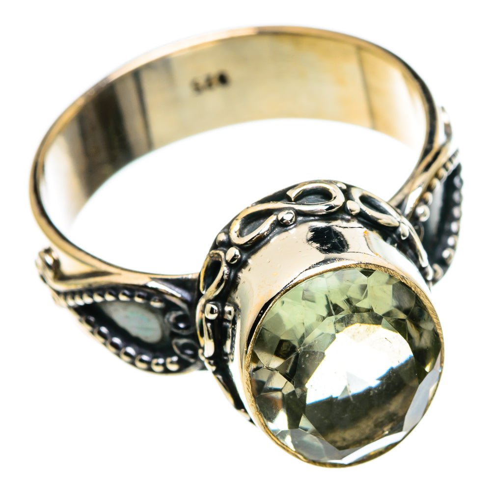 Green Amethyst Rings handcrafted by Anasilvercos - RING85776