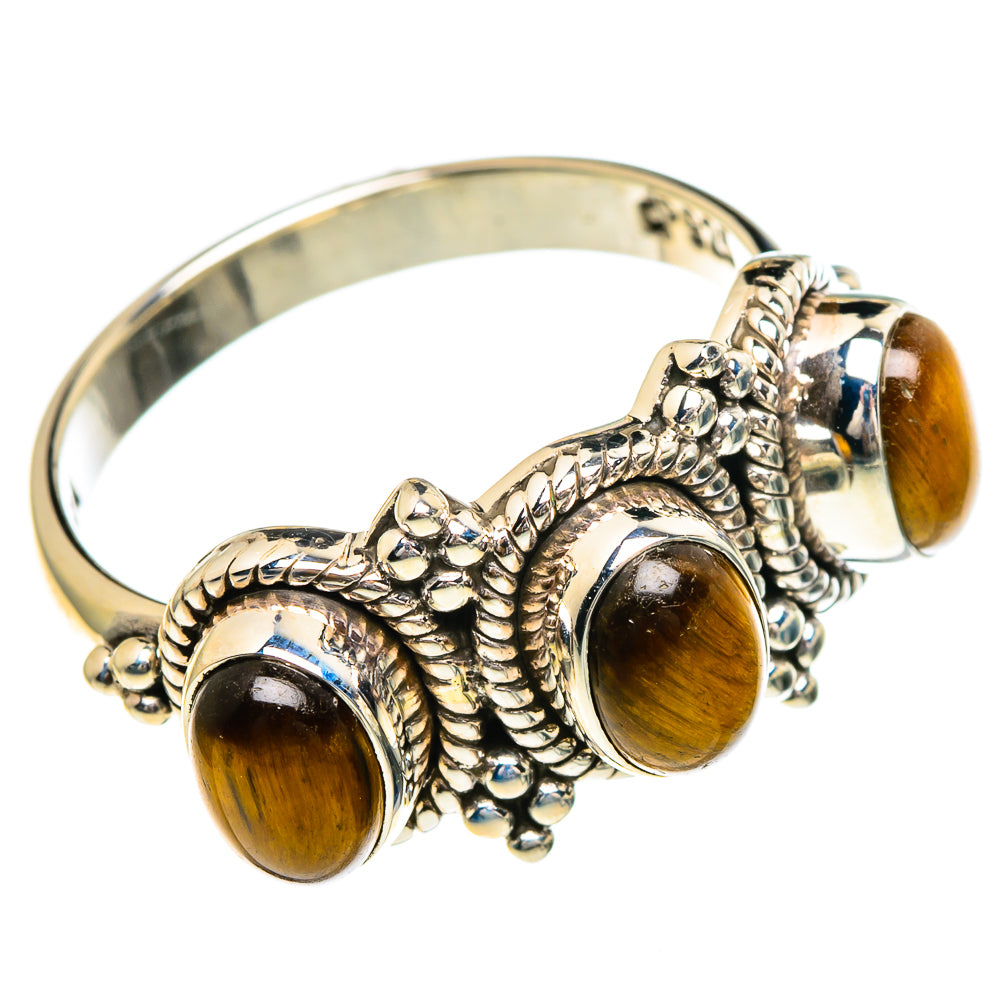 Tiger Eye Rings handcrafted by Anasilvercos - RING85781
