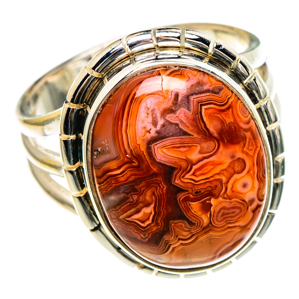 Crazy Lace Agate Rings handcrafted by Anasilvercos - RING85784