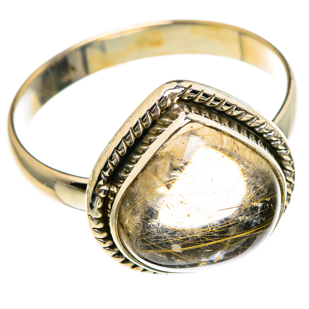 Rutilated Quartz Rings handcrafted by Anasilvercos - RING85799
