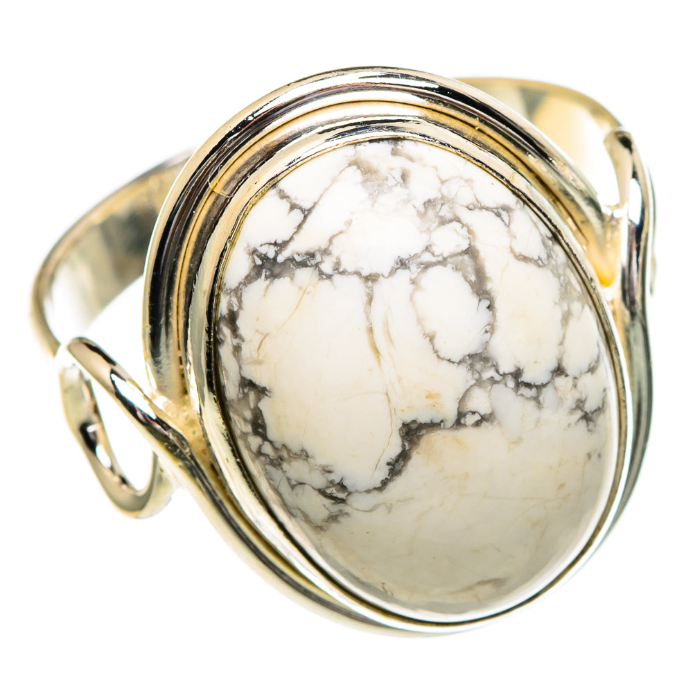 Howlite Rings handcrafted by Anasilvercos - RING85805