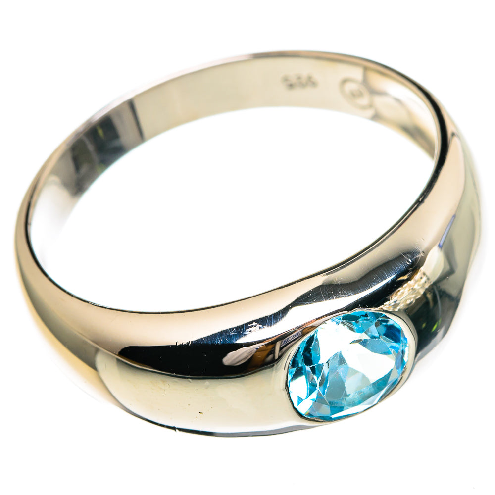 Blue Topaz Rings handcrafted by Anasilvercos - RING85813