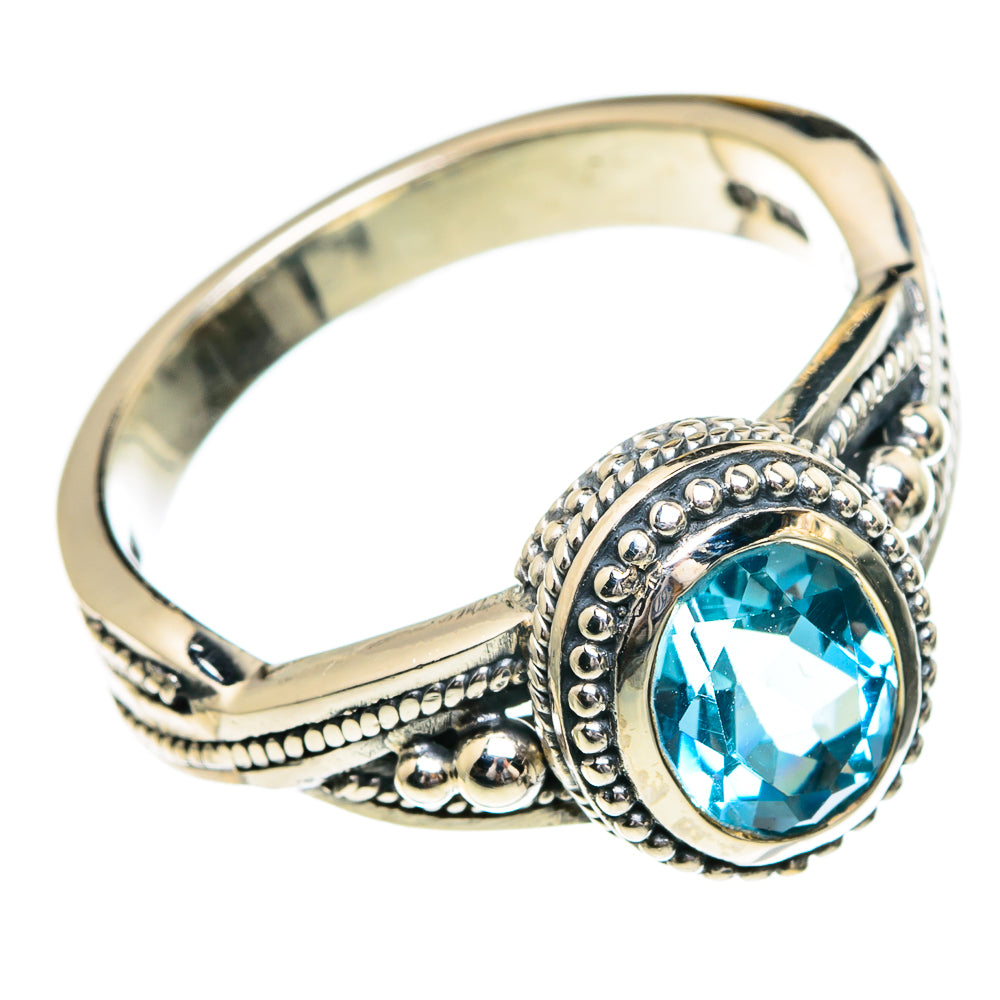 Blue Topaz Rings handcrafted by Anasilvercos - RING85819