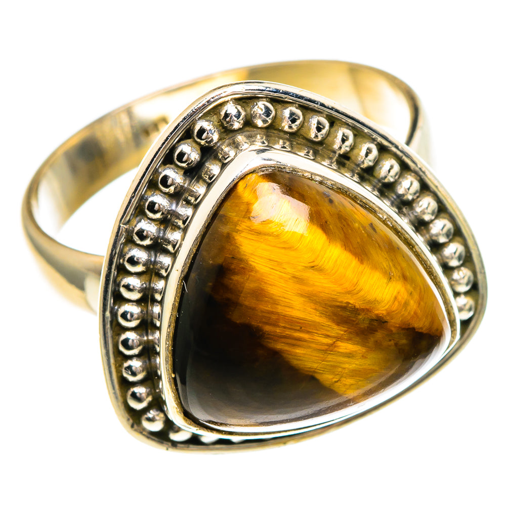 Tiger Eye Rings handcrafted by Anasilvercos - RING85828