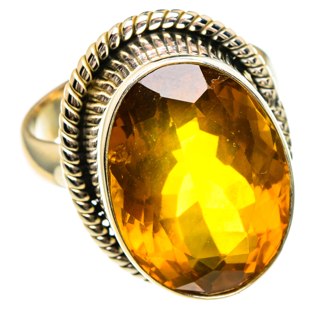 Mandarin Citrine Rings handcrafted by Anasilvercos - RING85834
