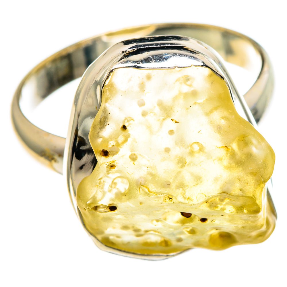 Libyan Desert Glass Rings handcrafted by Anasilvercos - RING85835