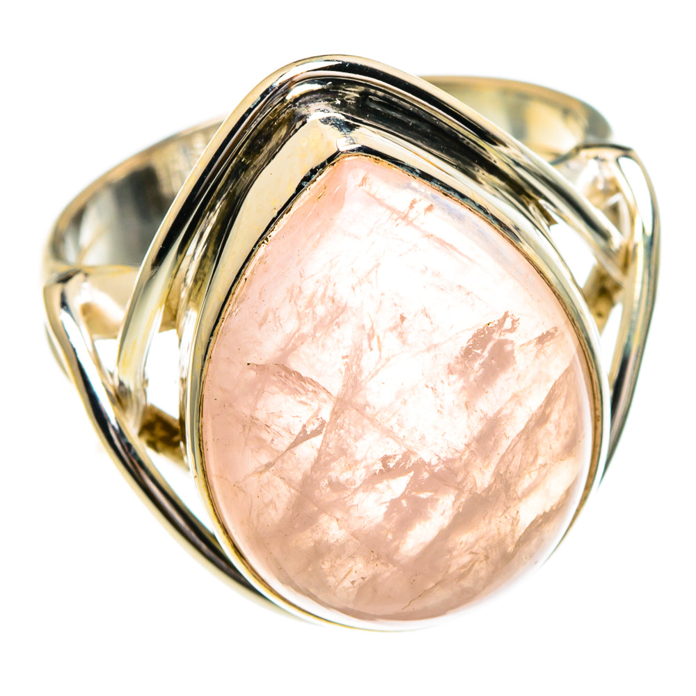 Rose Quartz Rings handcrafted by Anasilvercos - RING85838