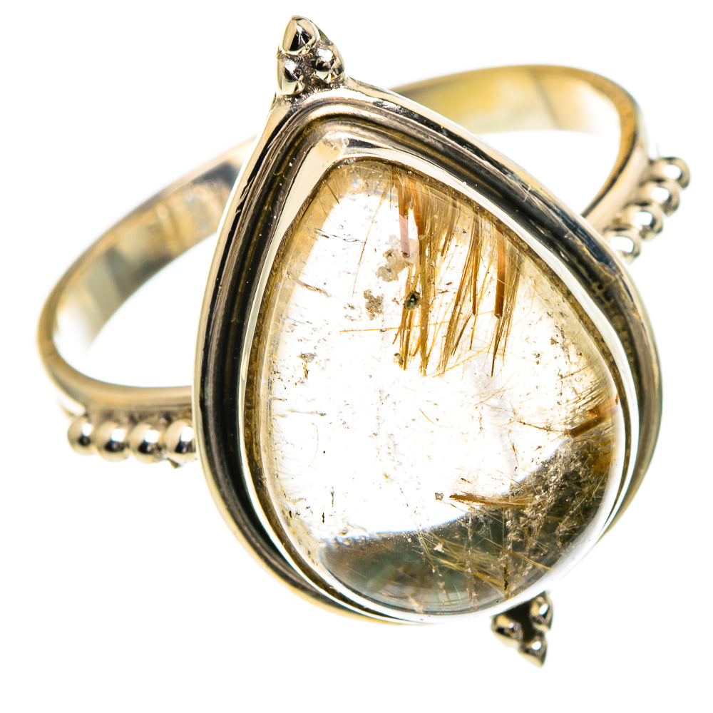 Rutilated Quartz Rings handcrafted by Anasilvercos - RING85846