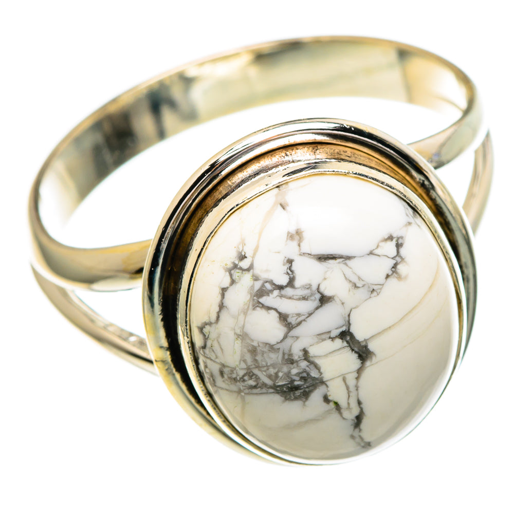 Howlite Rings handcrafted by Anasilvercos - RING85852