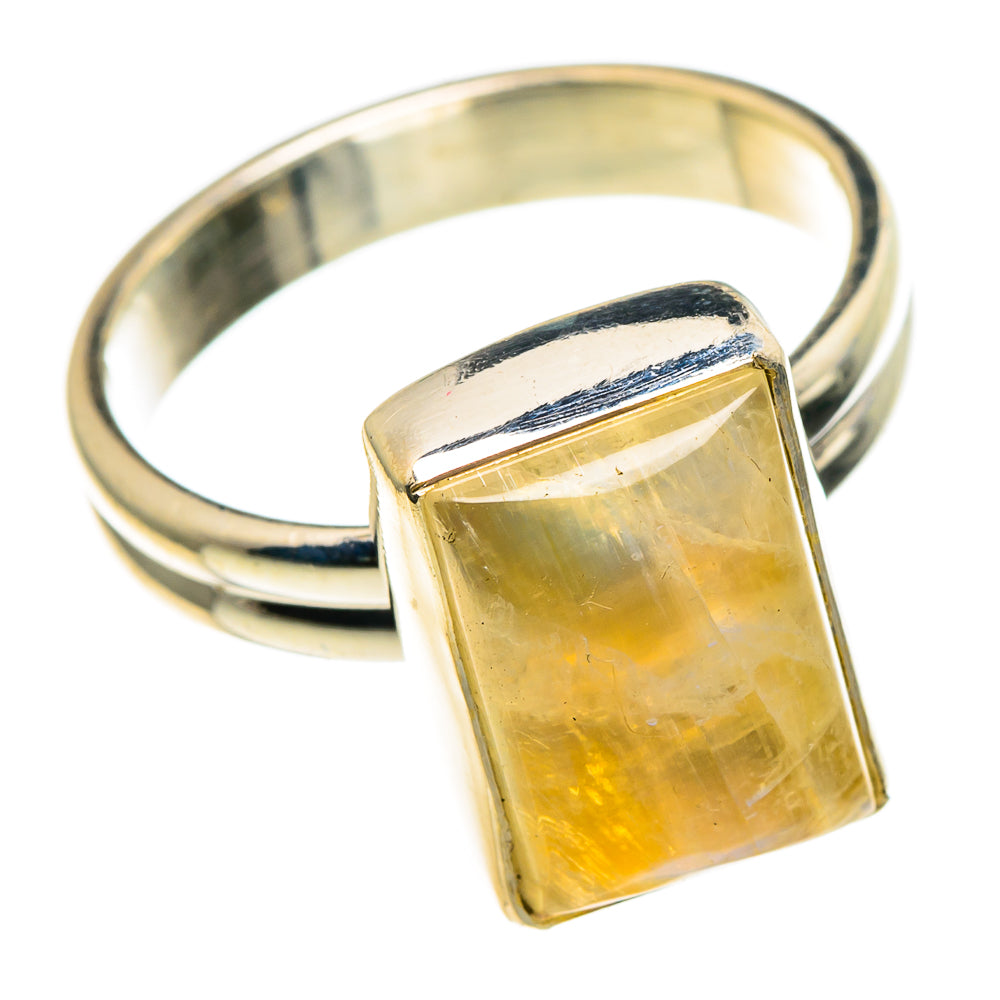 Yellow Moonstone Rings handcrafted by Anasilvercos - RING85858