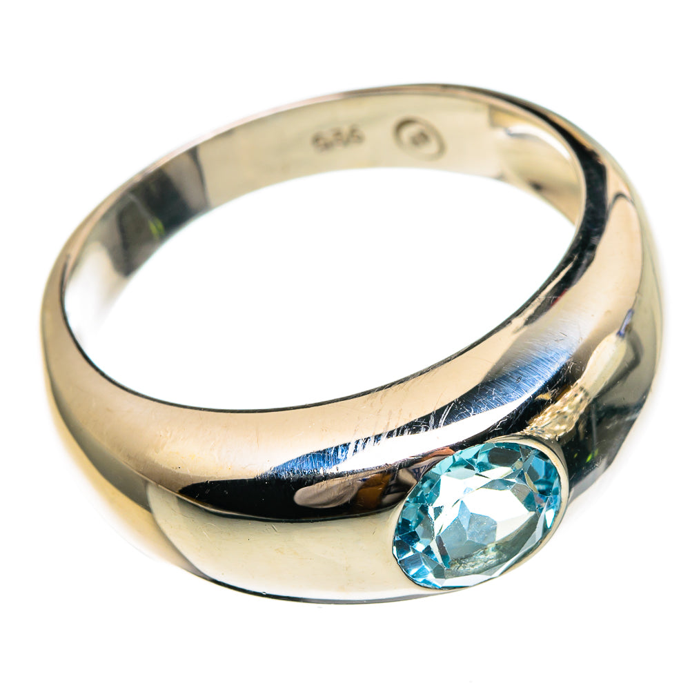 Blue Topaz Rings handcrafted by Anasilvercos - RING85859