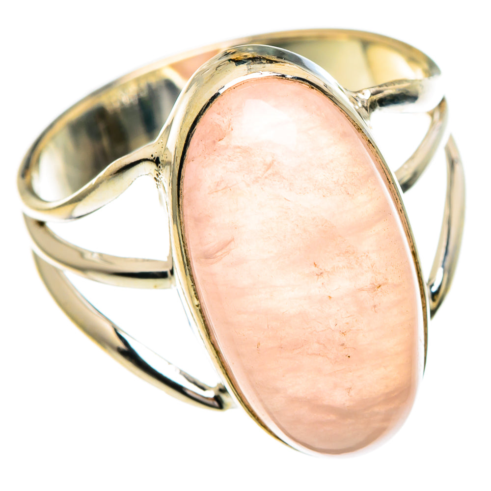 Rose Quartz Rings handcrafted by Anasilvercos - RING85887
