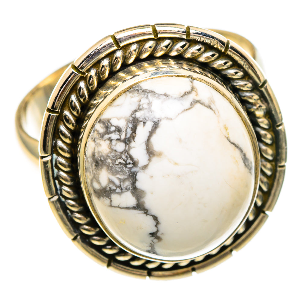 Howlite Rings handcrafted by Anasilvercos - RING85898