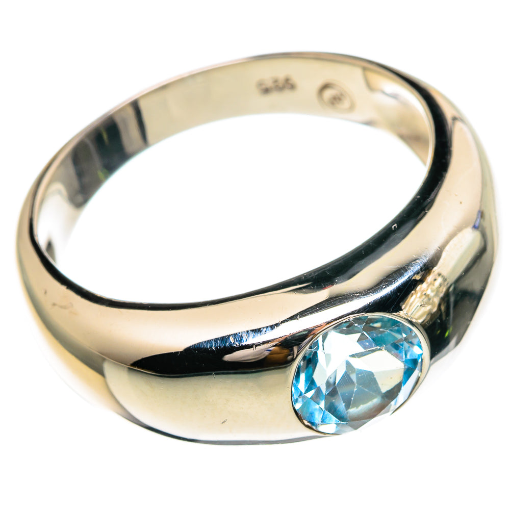 Blue Topaz Rings handcrafted by Anasilvercos - RING85906