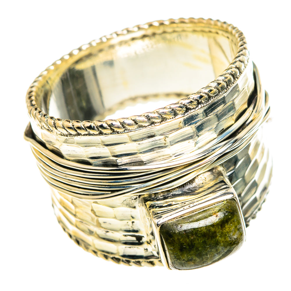 Green Tourmaline Rings handcrafted by Anasilvercos - RING85915