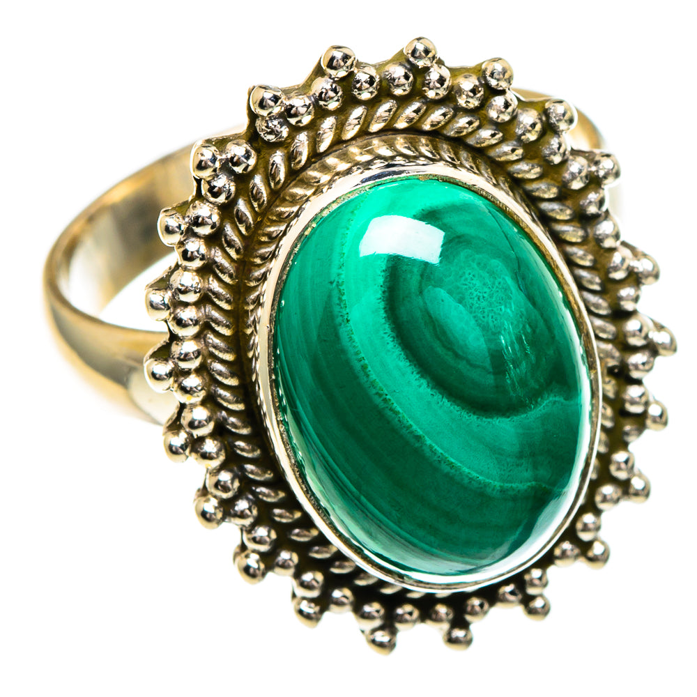 Malachite Rings handcrafted by Anasilvercos - RING85924