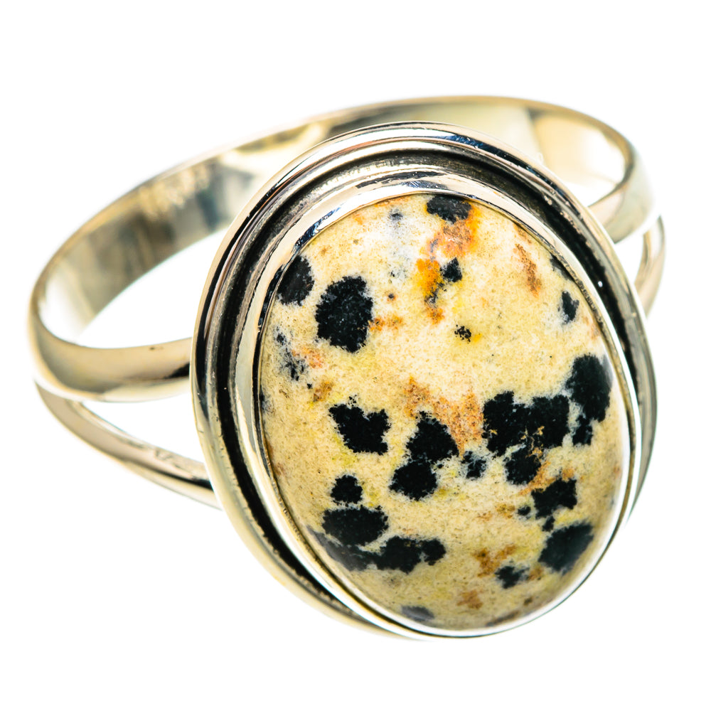 Dalmatian Jasper Rings handcrafted by Anasilvercos - RING85930