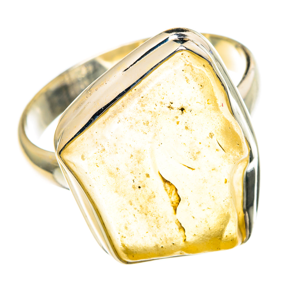 Libyan Desert Glass Rings handcrafted by Anasilvercos - RING85931