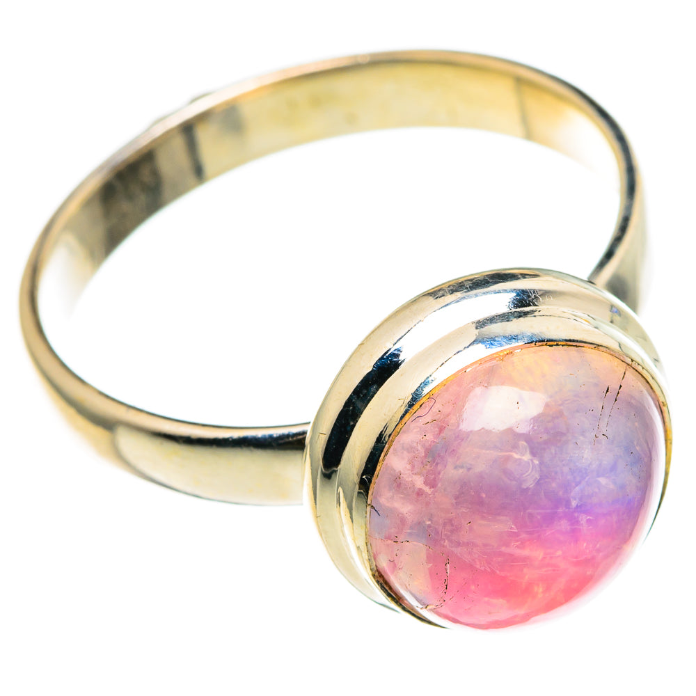 Pink Moonstone Rings handcrafted by Anasilvercos - RING85936