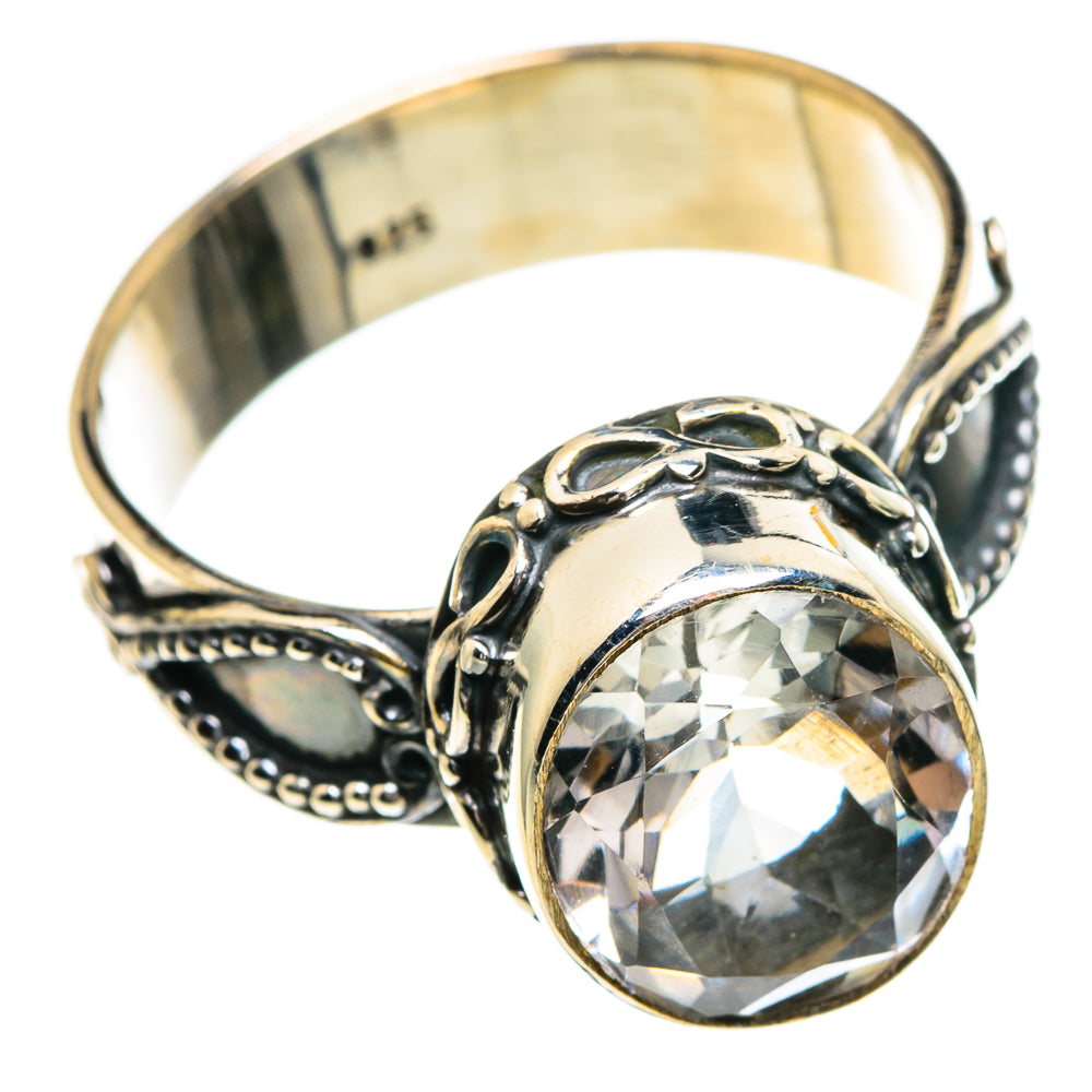 White Quartz Rings handcrafted by Anasilvercos - RING85950
