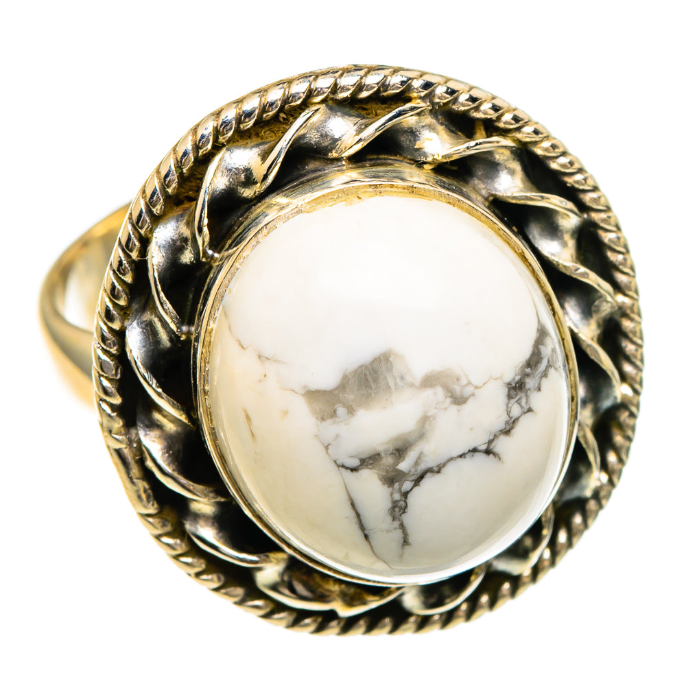 Howlite Rings handcrafted by Anasilvercos - RING85951 - Photo 2